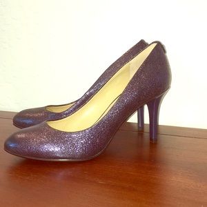 Michael Kors Metallic Navy Leather Pumps 7M